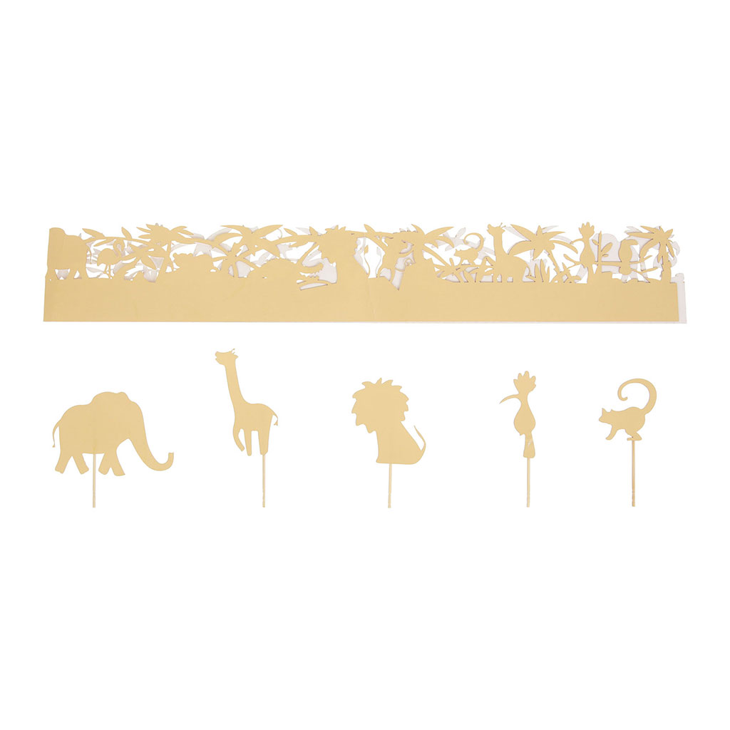 Tour de gâteau et décorations 5 toppers thème jungle- NOEMIE HONIAT