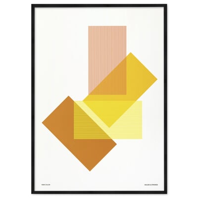 Druck Solids and Strokes, Gelb
