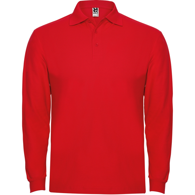 Roly R6635 - ESTRELLA L/S Polo à Manches Longues avec Col et Poignets Côtelés