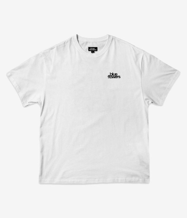 Blue Flowers Global T-Shirt (white)