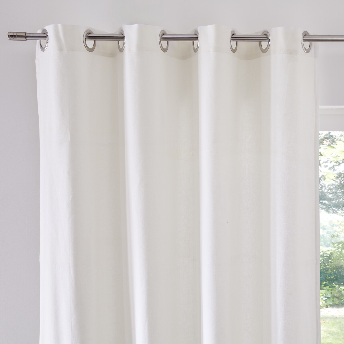 LA REDOUTE INTERIEURS<br>Cortina de algodão com ilhós Cenário