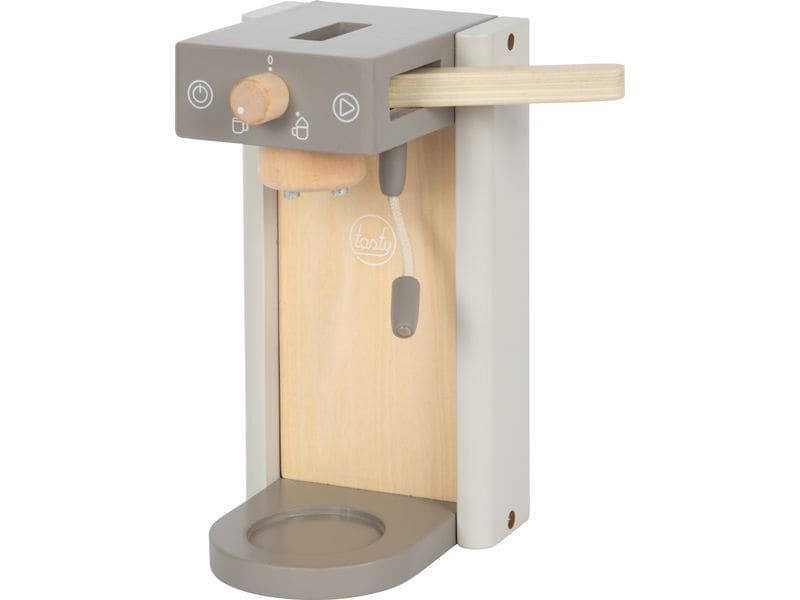 small foot Kaffeemaschinen-Set grau tasty Kinder-Kaffeemaschine aus Holz mit Tassen und Zubehör