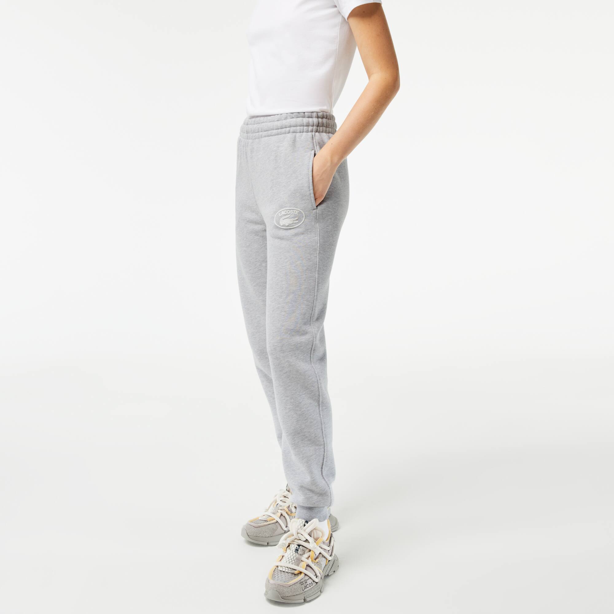 Damen LACOSTE Trainingshose mit Aufdruck Traningshosen - Grau - Lacoste - Damen