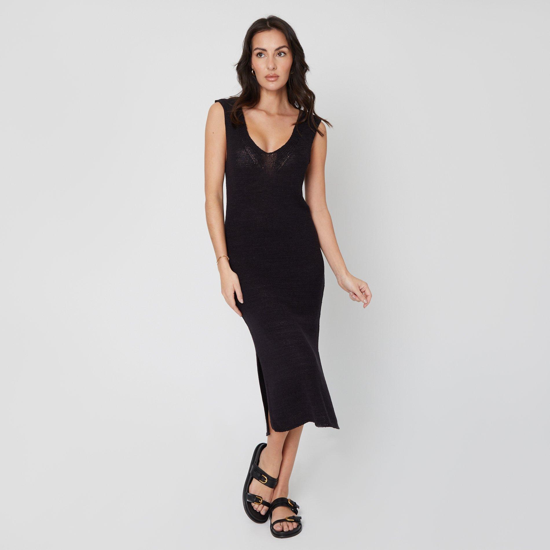 Be You BeYou Knitted Midi Dress Womens