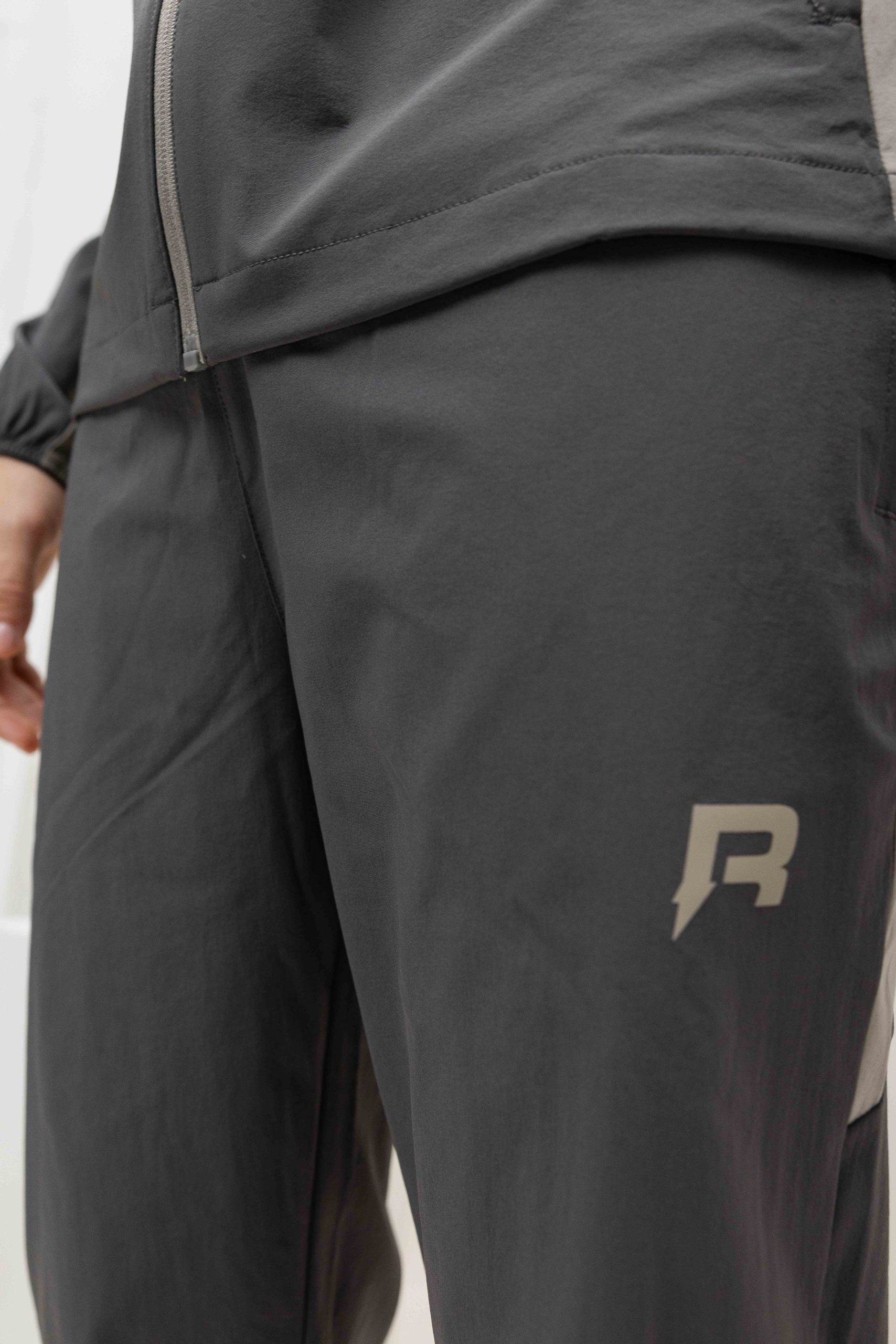 Reprimo Vortex Windbreaker Trainingspak Heren Lichtgrijs/Donkergrijs