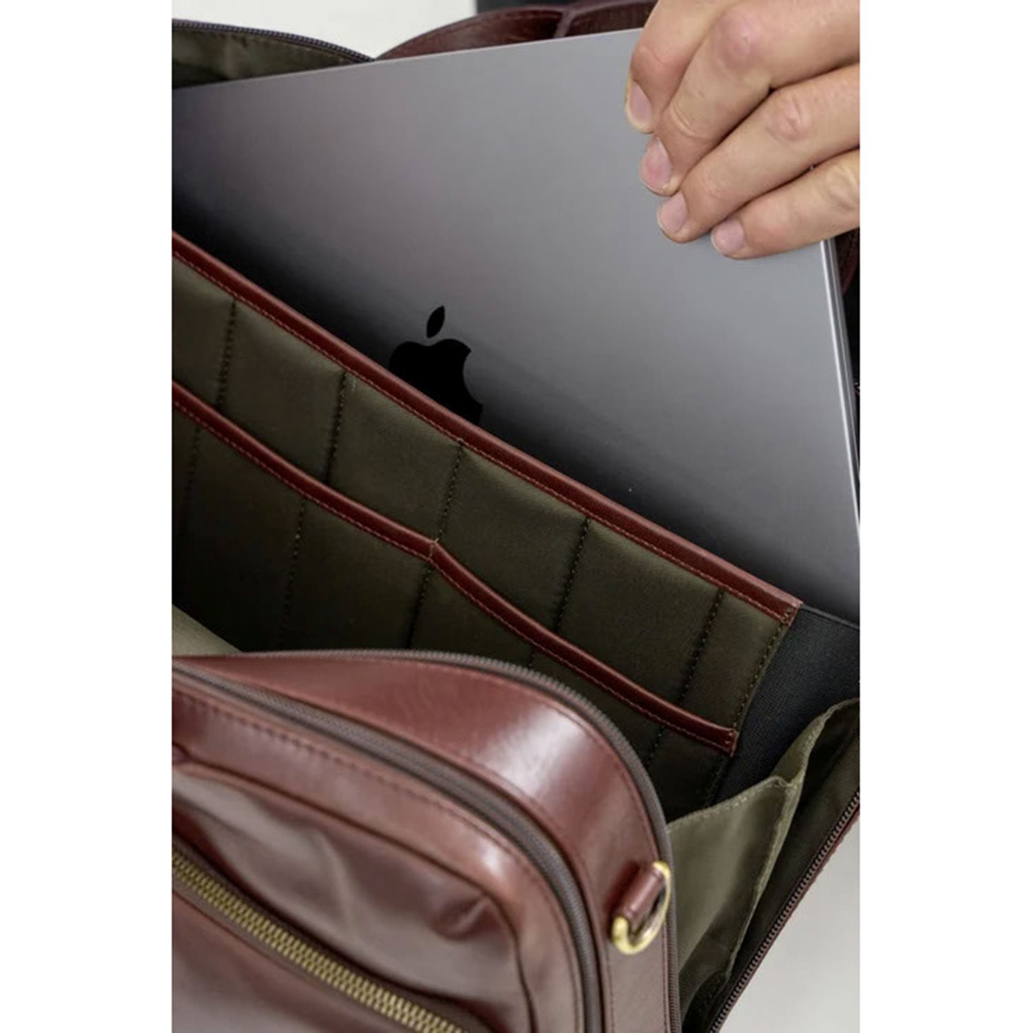 Jost Skagen Businessbag 2 Comp. brown