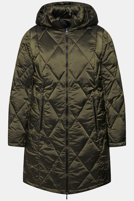HYPRAR Steppjacke, Kapuze, 2-Wege-Zipper, Zipptaschen