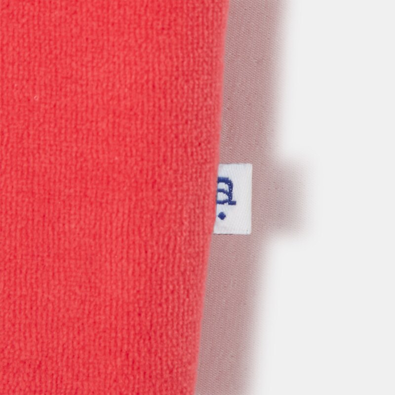 Pyjama zippé bébé fille en velours Rouge