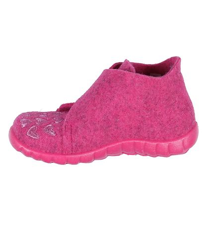 Superfit Hausschuhe - Wolle - Pink m. Herzen