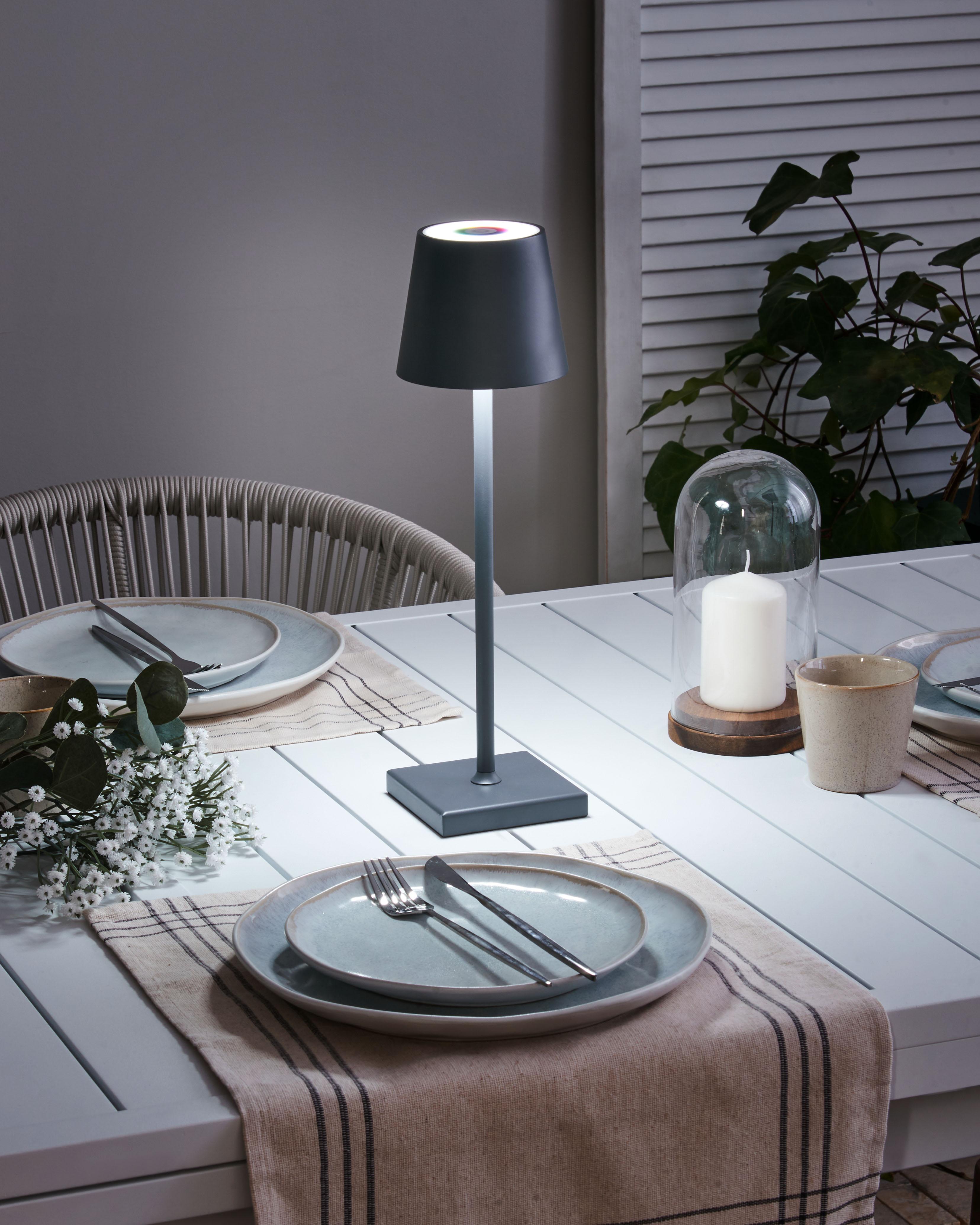 LED draadloze tafellamp VALIRA Metaal Donkergrijs