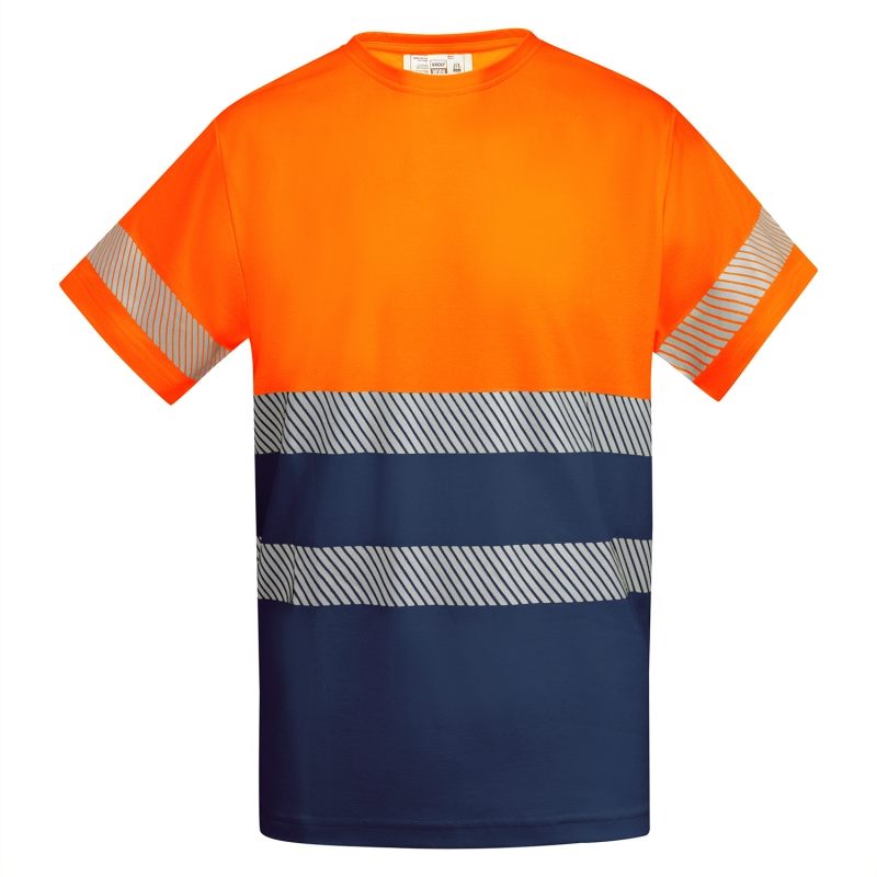 Roly HV9317 - TAURI T-shirt technique haute visibilité à manches courtes