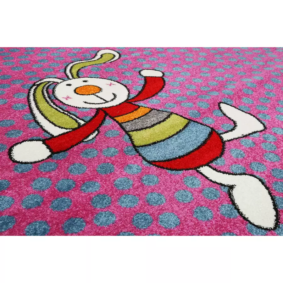 Sigikid Kinderteppich Rainbow Rabbit pink
