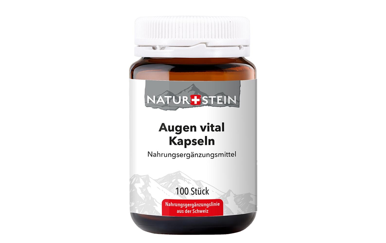 Augen vital 100 KapselnVeganes Nahrungsergänzungsmittel für die Augen mit Vitamin C, Vitamin B2 und Lutein