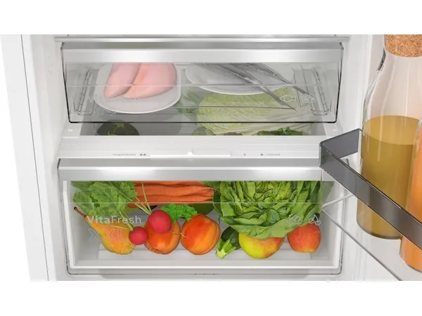 Bosch Serie | 4 KIN96VFD0 - Køleskab/fryser - bund-fryser - til indbygning - niche - bredde: 56 cm - dybde: 55 cm - højde: 194 cm - 290 liter - Klasse D