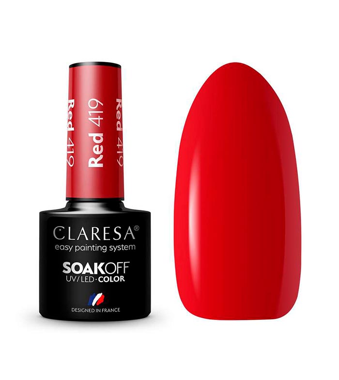 Claresa - Esmalte semipermanente Soak off - 419: Red