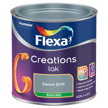 Flexa Creations binnenlak extra mat denim drift 250 ml