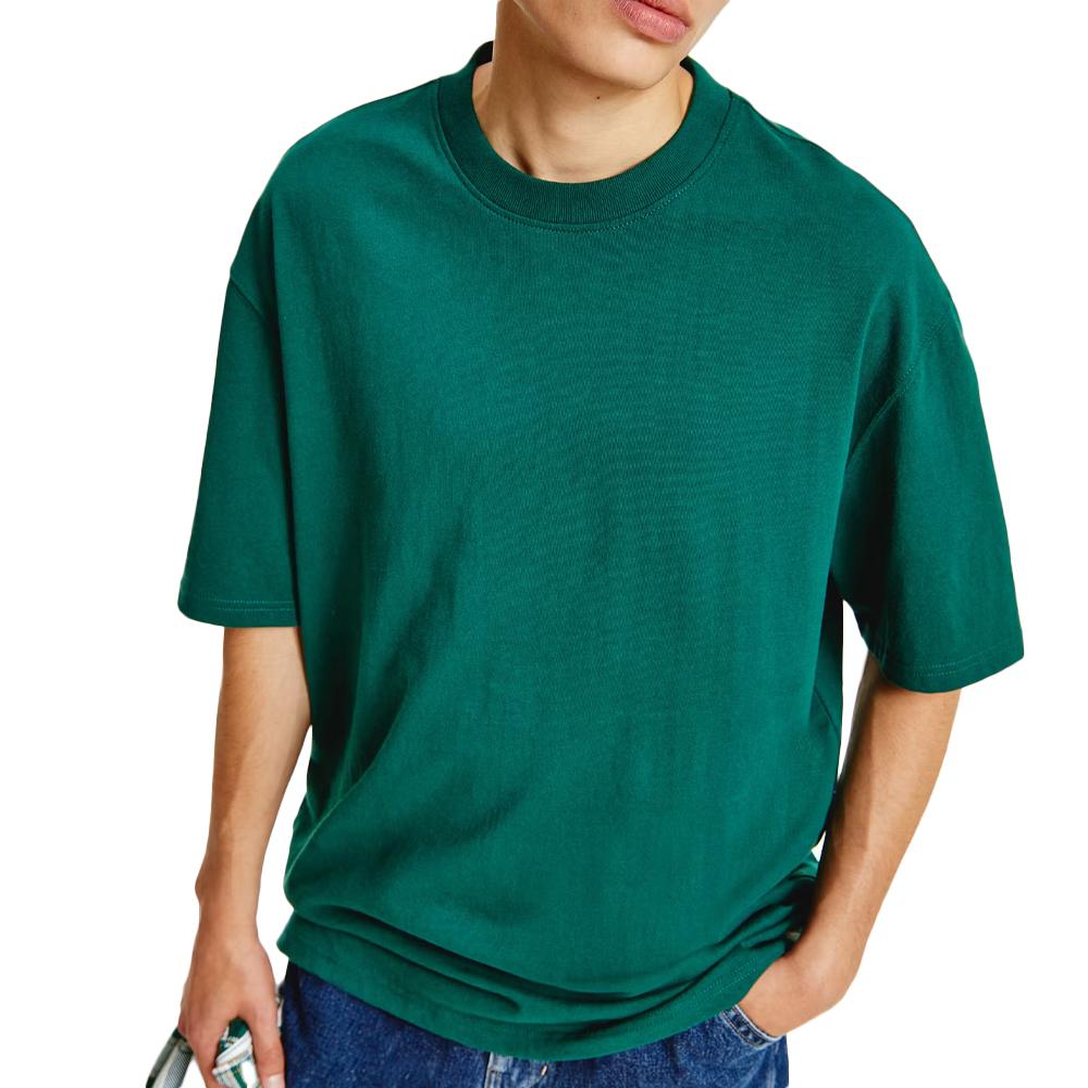 Tommy Hilfiger T-shirt Vert Homme Tommy Hilfiger DM0DM12155