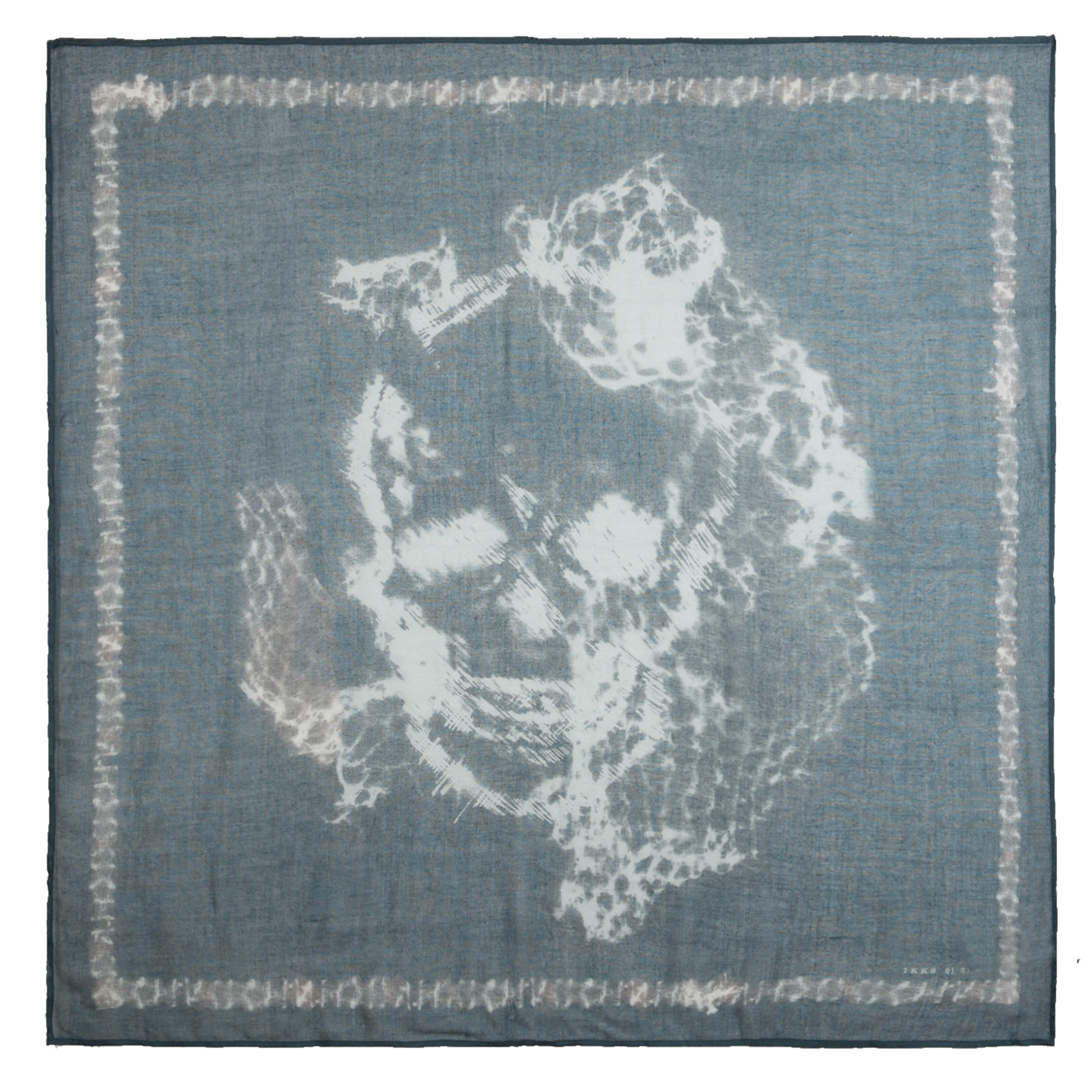 Foulard imprimé| Bleu