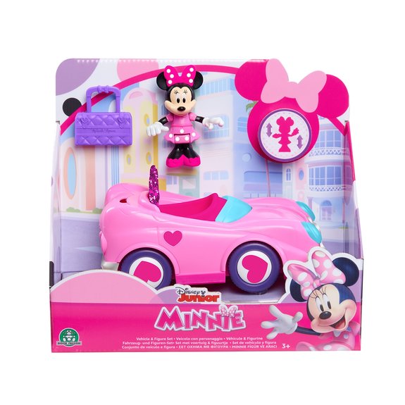 Minnie - Véhicule & Figurine 7,5 cm articulée