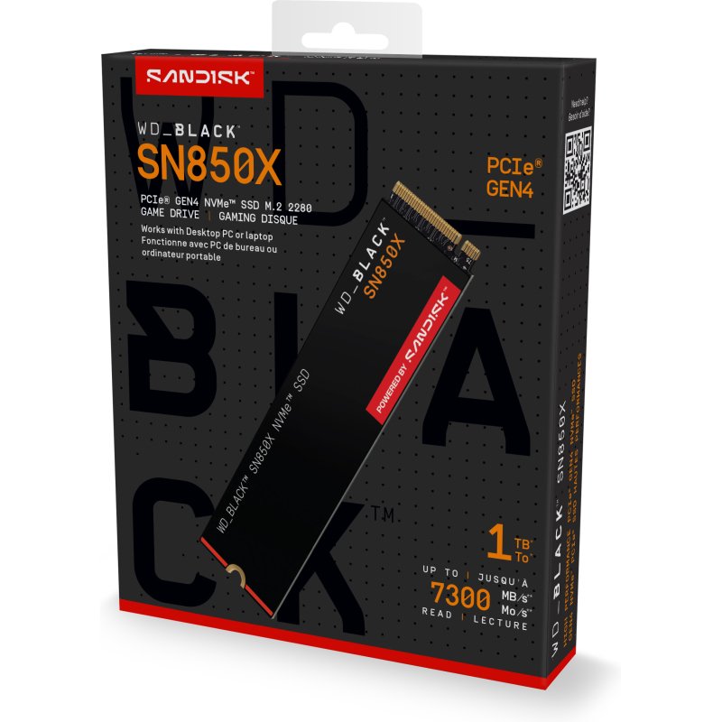 Western Digital Black WD_BLACK SN850X NVMe 1 To M.2 PCI Express 4.0