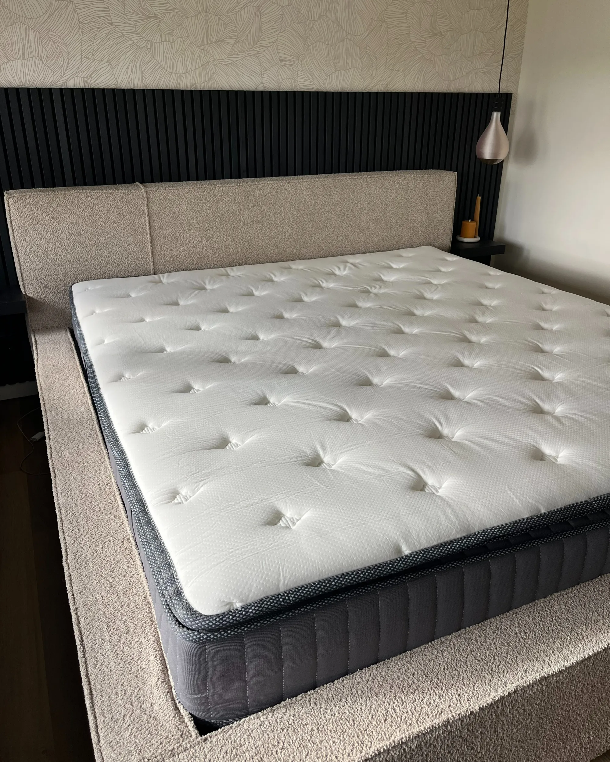 Pocketveringmatras met gel en traagschuim PLEASANT H2/3 Medium 180 x 200 cm