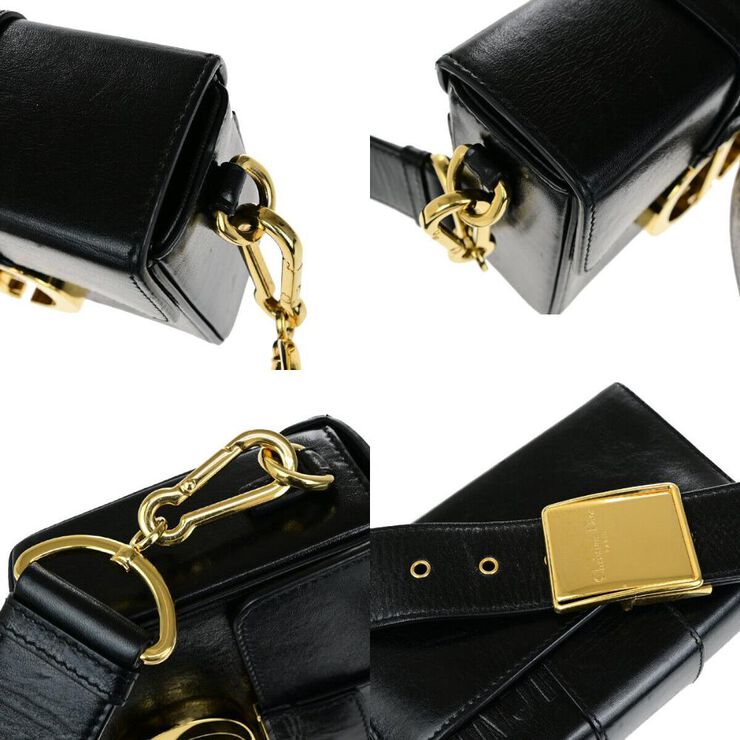 Dior Vintage Dior Trotter Crossbody Bag Black