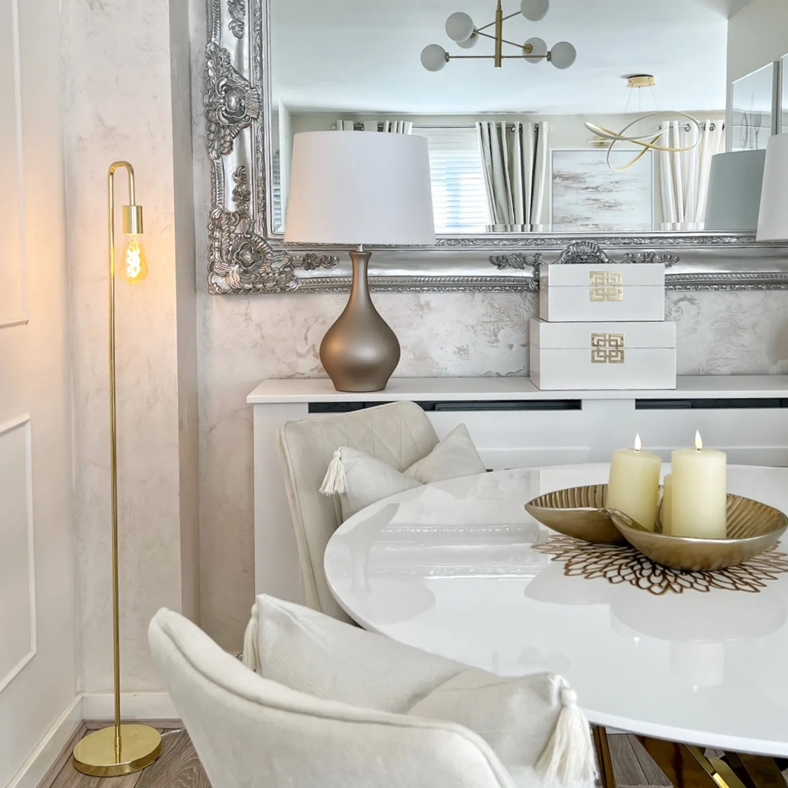 Staande lamp SAVENA Metaal Goud