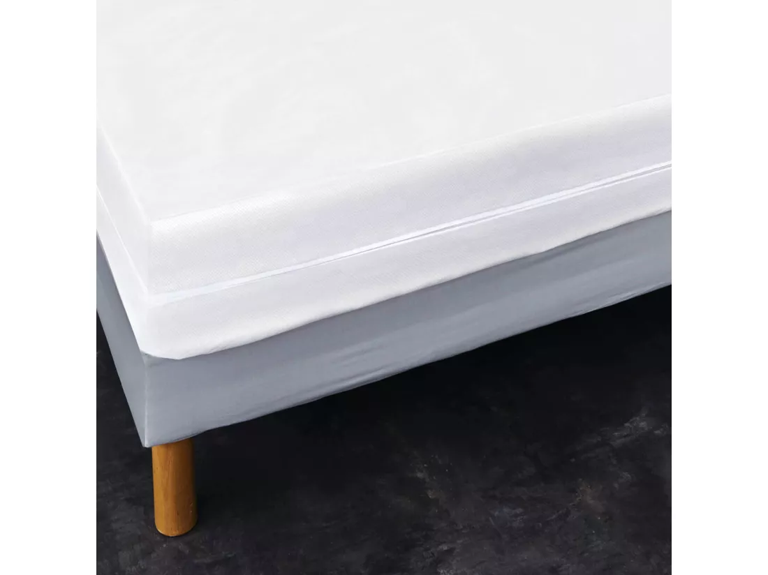 Housse de matelas anti-acariens et anti-punaises sans traitement 160x200