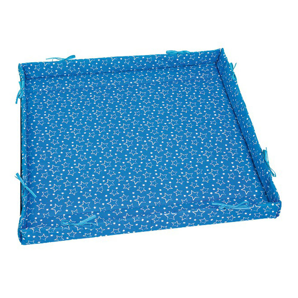 Odenwälder BabyNest Odenwälder 8120-1187 Laufgittereinlage Basic Sterne blue