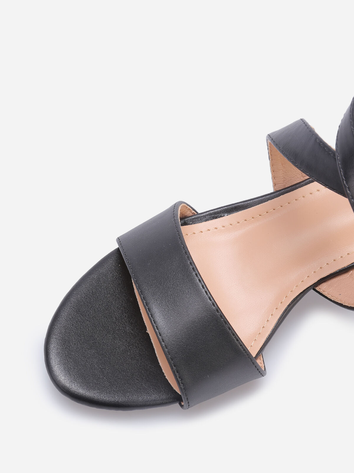 Sandales à brides croisées grandes tailles- Noir