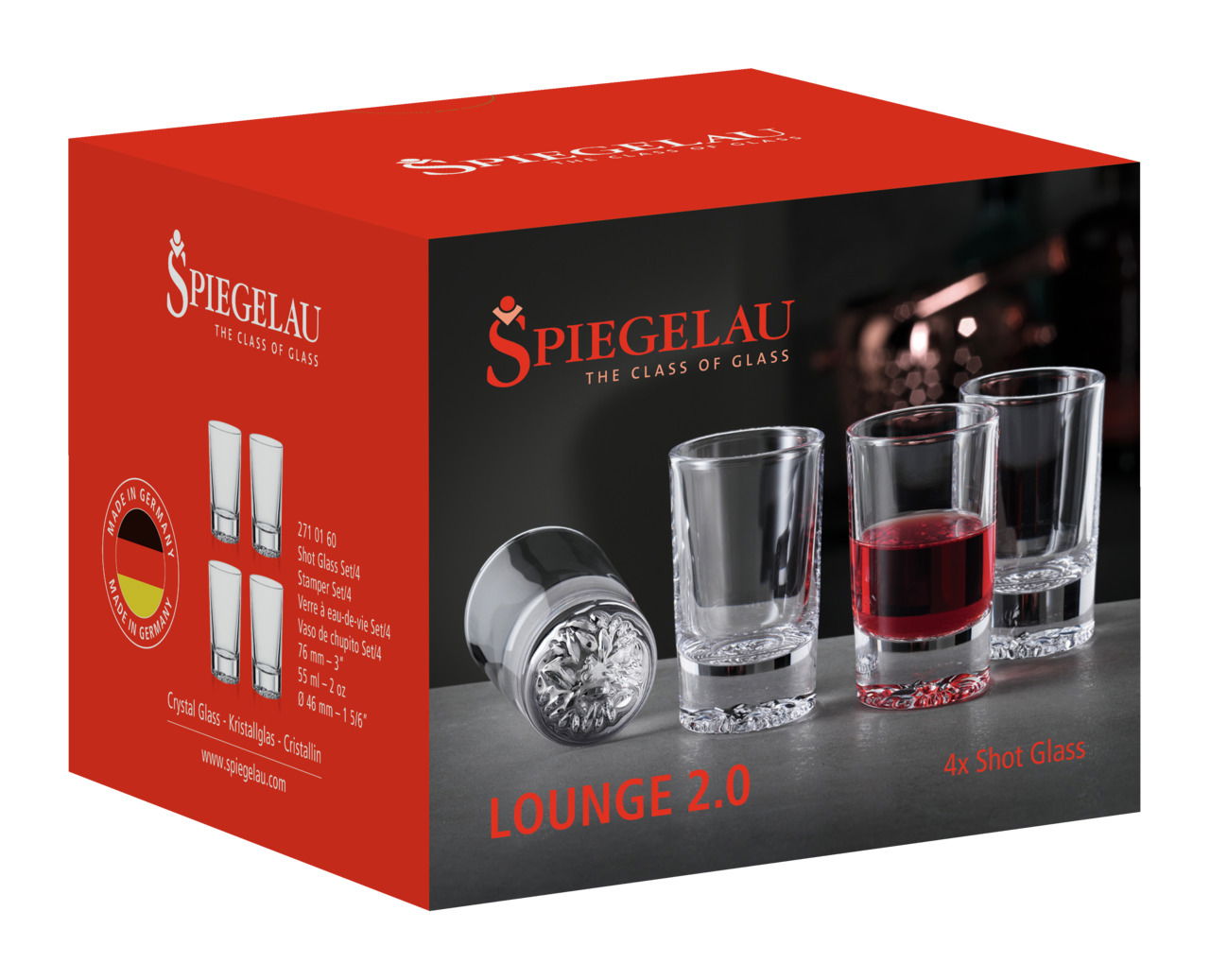Spiegelau Shot Gläser 4er Set LOUNGE