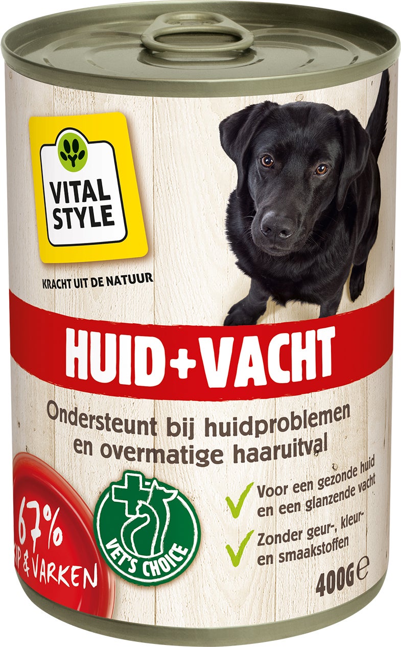 VITALstyle hondenvoer Huid en Vacht adult 400 g
