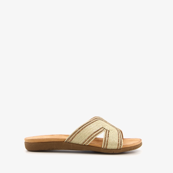 Blue Box dames slippers goud met glitters