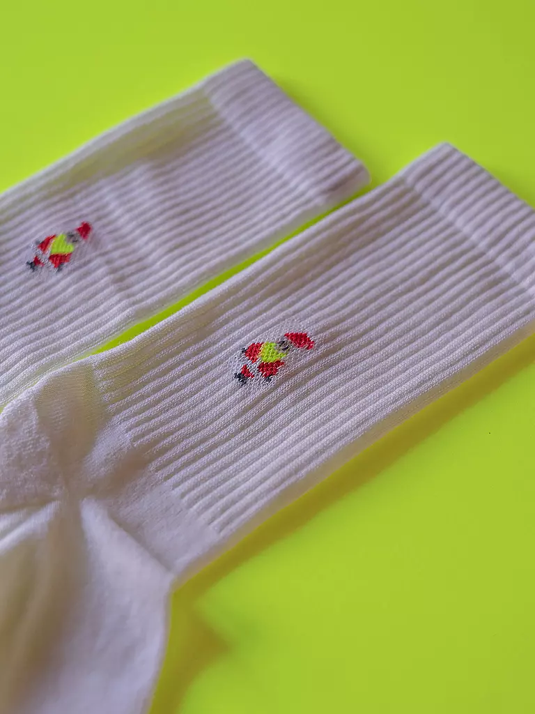 OOLEY Socken ICON NEON weiß weiss