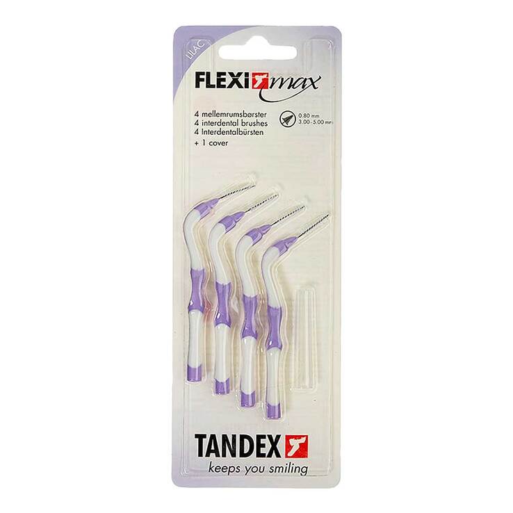 Tandex Flexi max Zahnbürs.purple 0,8mm konisch, 4 St