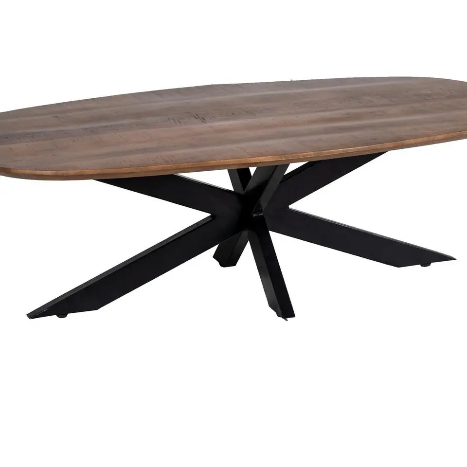 Salontafel Bruin - 130x70x40cm - Mangohout - Tafel Omar