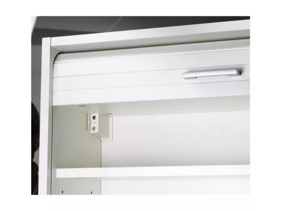 Colonne à rideau de cuisine blanc Couna L 40cm H 124cm Couna
