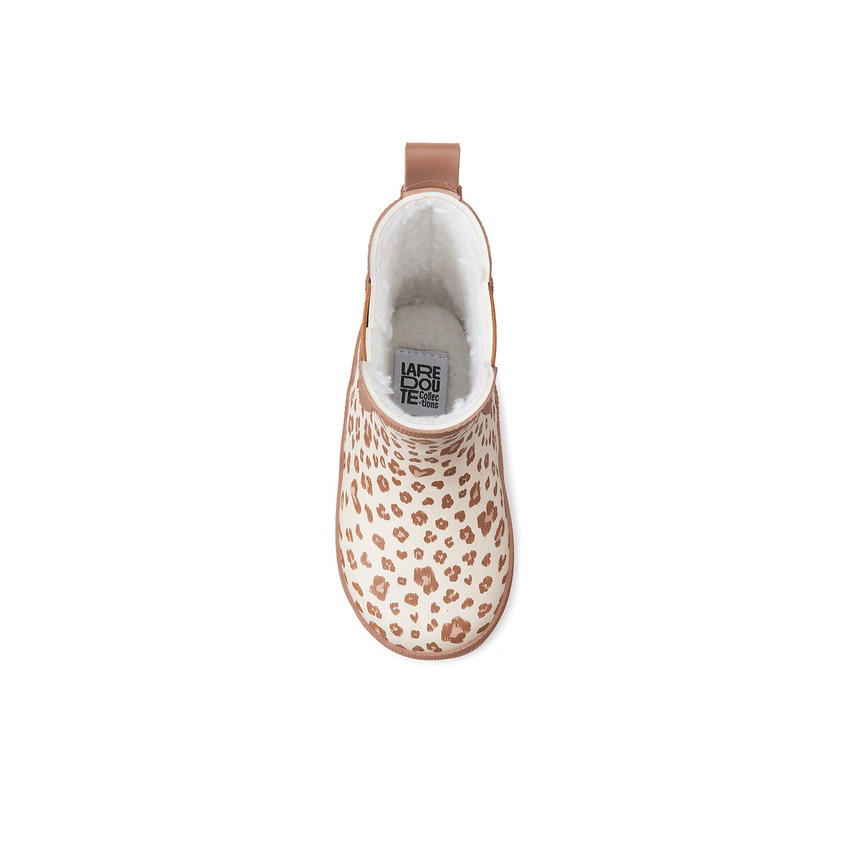 COLEÇÃO LA REDOUTE<br>Botas de chuva com elástico, estampa de leopardo
