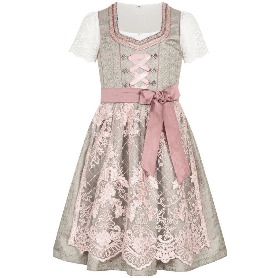 Nübler Kinderdirndl 3-teilig Rossi Silber