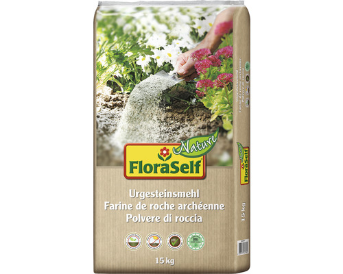 FloraSelf Natuursteenmeel 15 kg grofkorrelig