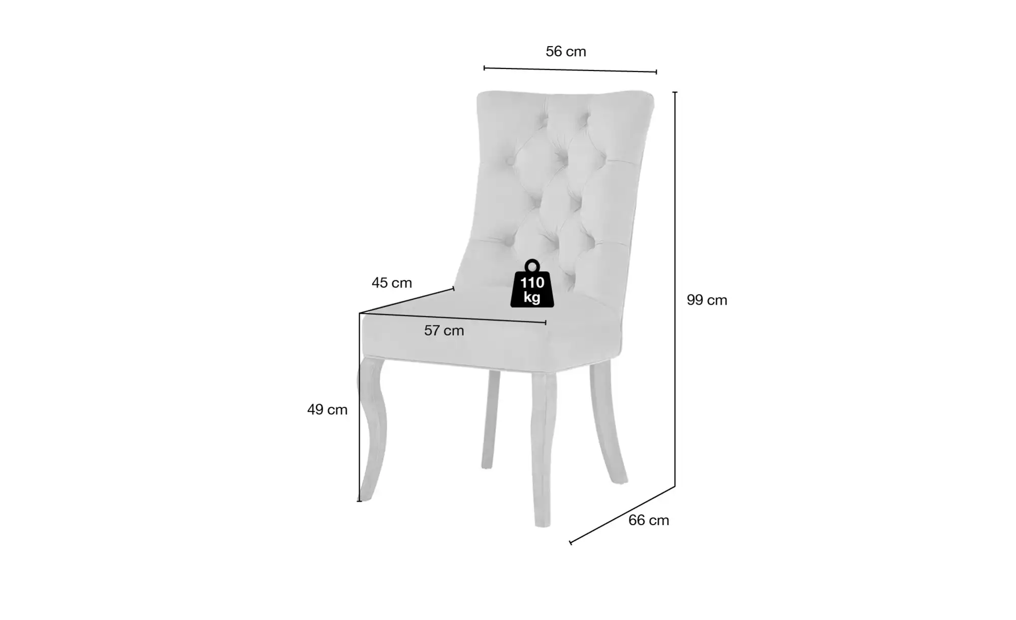 Collection by citamaass Samt-Polsterstuhl Felicita