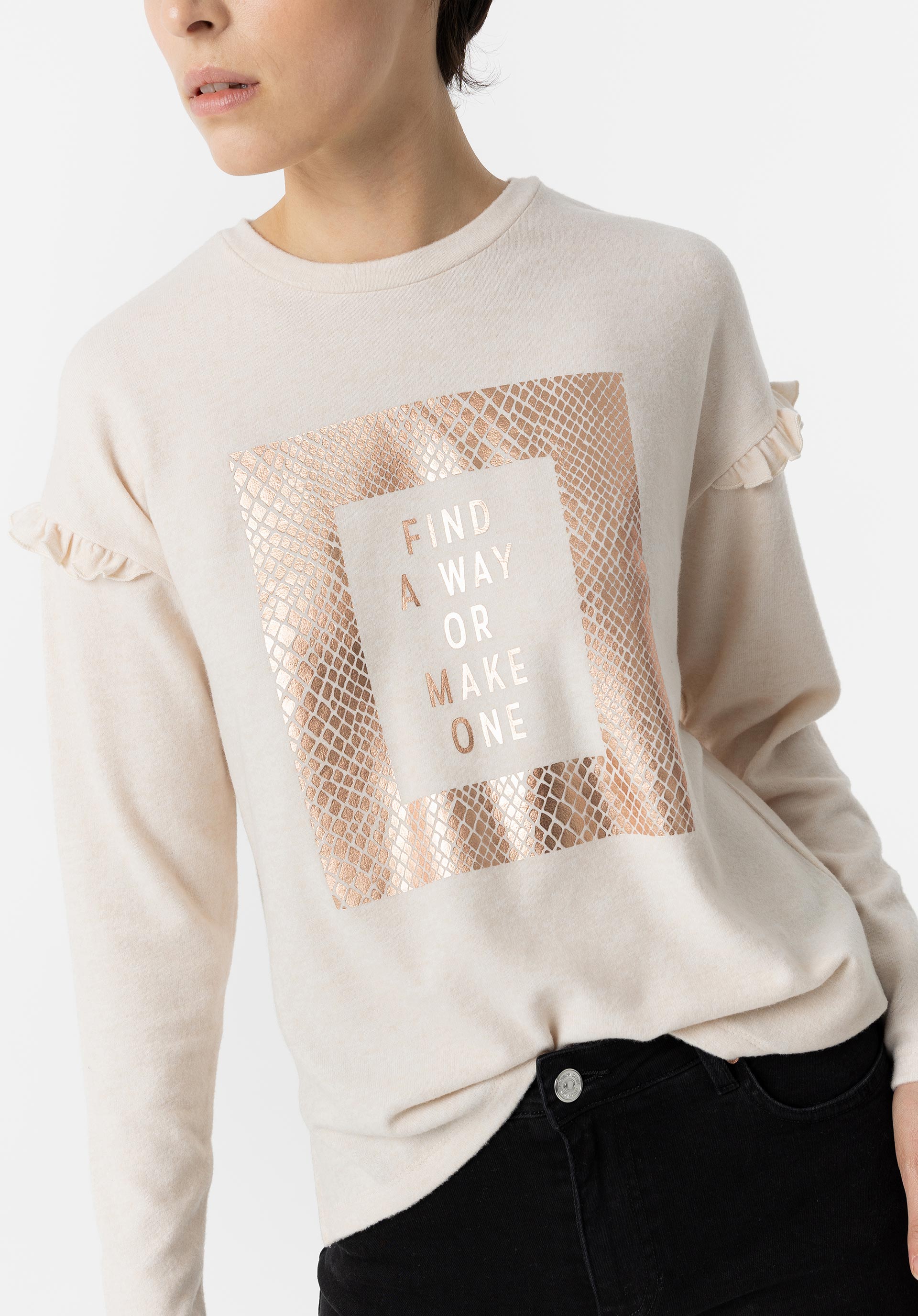 T-shirt Toque Suave com Mensagem