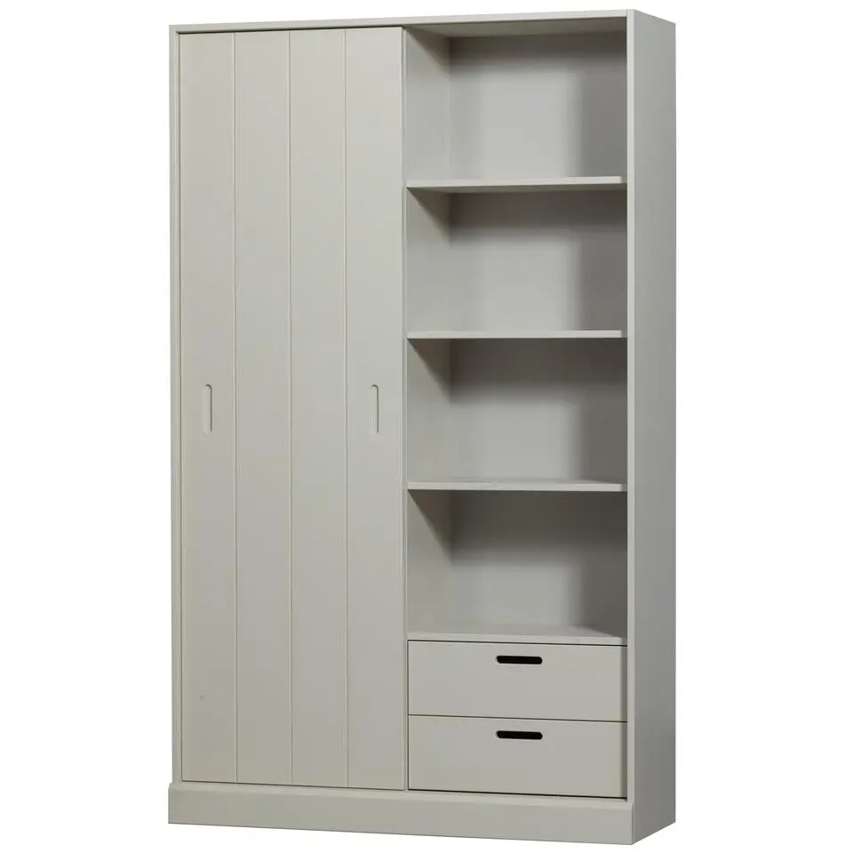 WOOOD Mila Schuifdeurkast - Grenen - Dust - 200x120x42