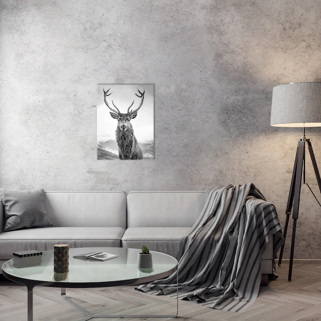 Bönninghoff Leinwandbild Hirsch 1 Stk. tlg. BxH: 46x61 cm