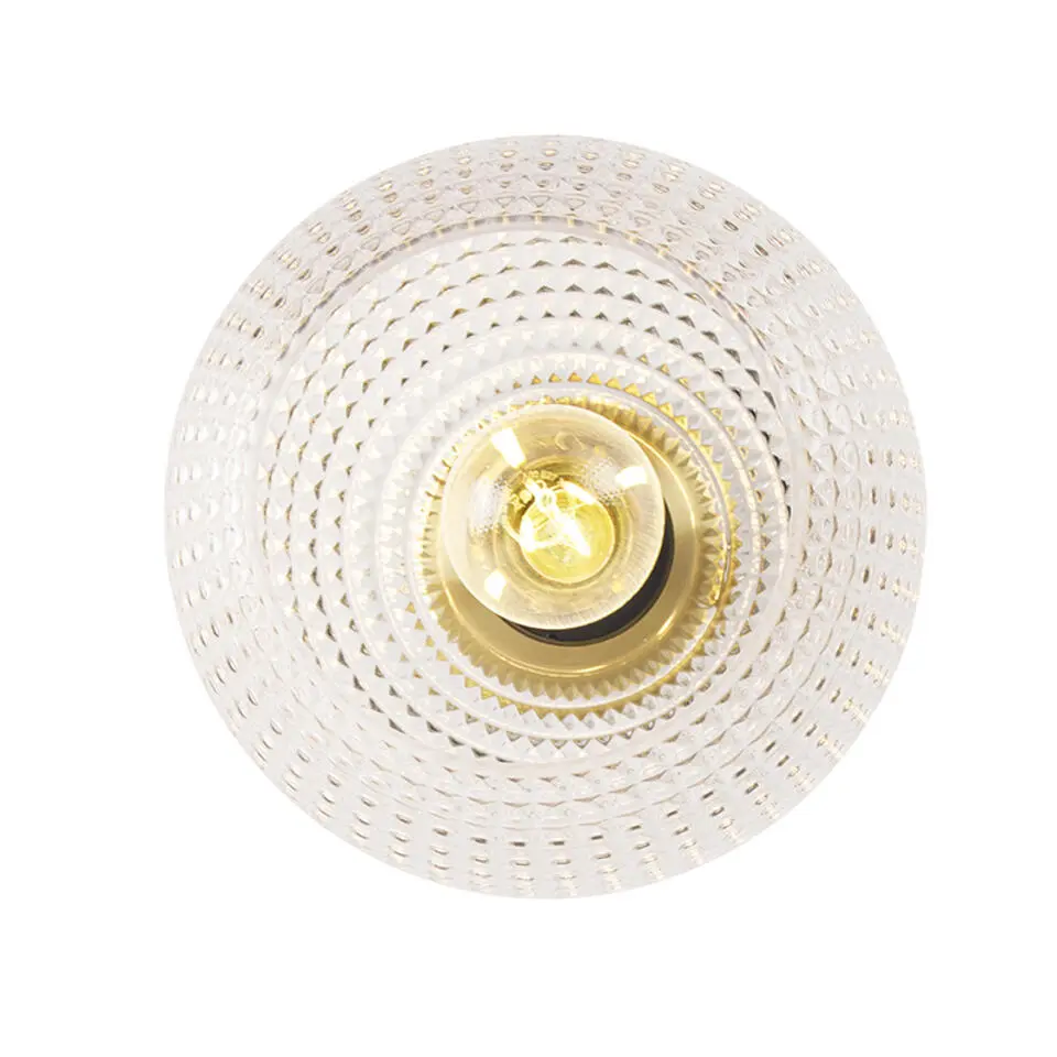Qazqa plafondlampen sphere goudkleurig e27