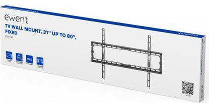 EW1503 - Easy Fix - TV-wandbeugel - Zwart - Staal - Voor 37-70 inch