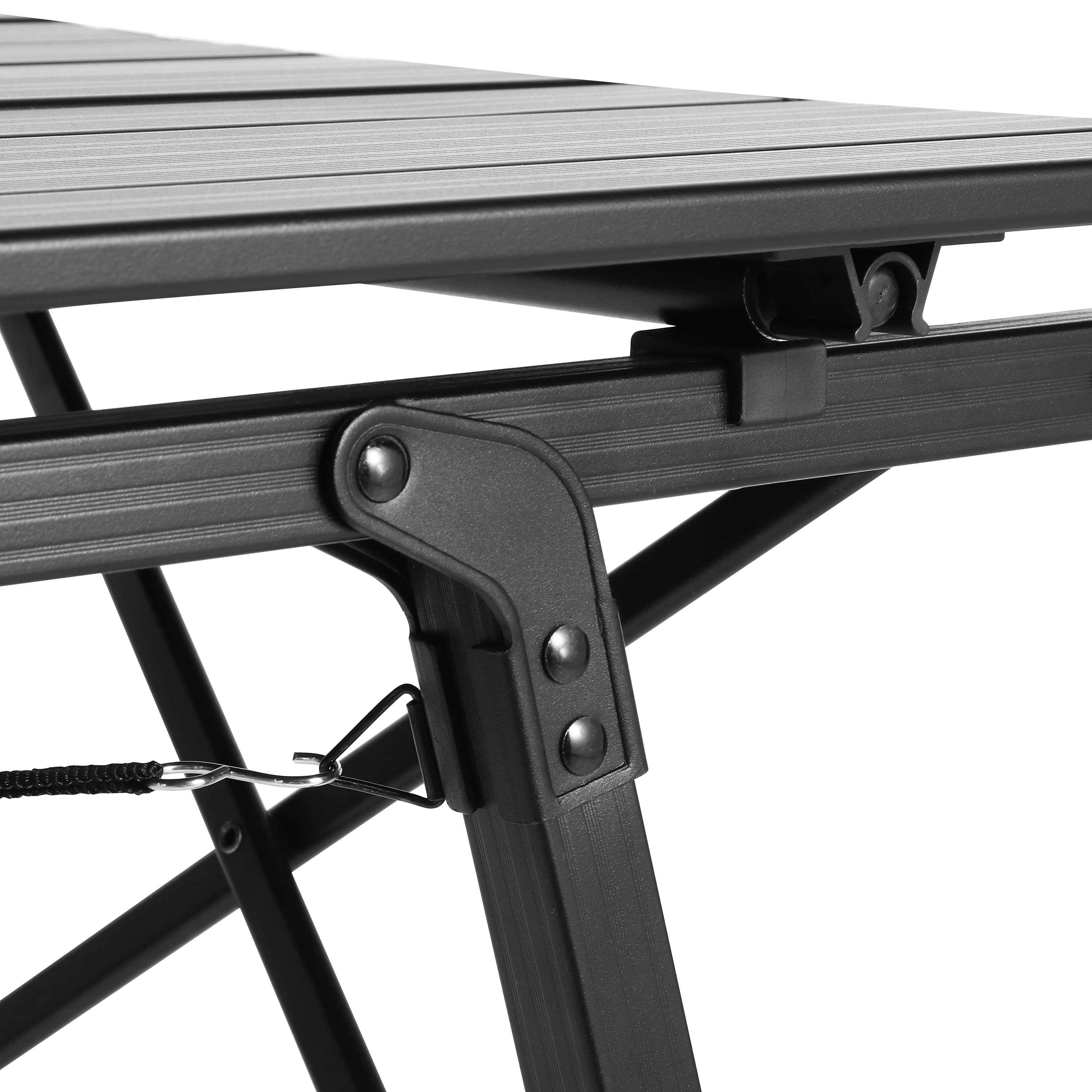 Campingtisch klappbar DOLF 90 x 51 cm schwarz