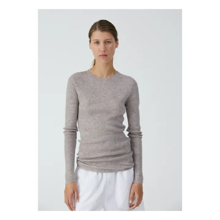 Aiayu Sous-Pull Madigan Cachemire et Lin | Grège