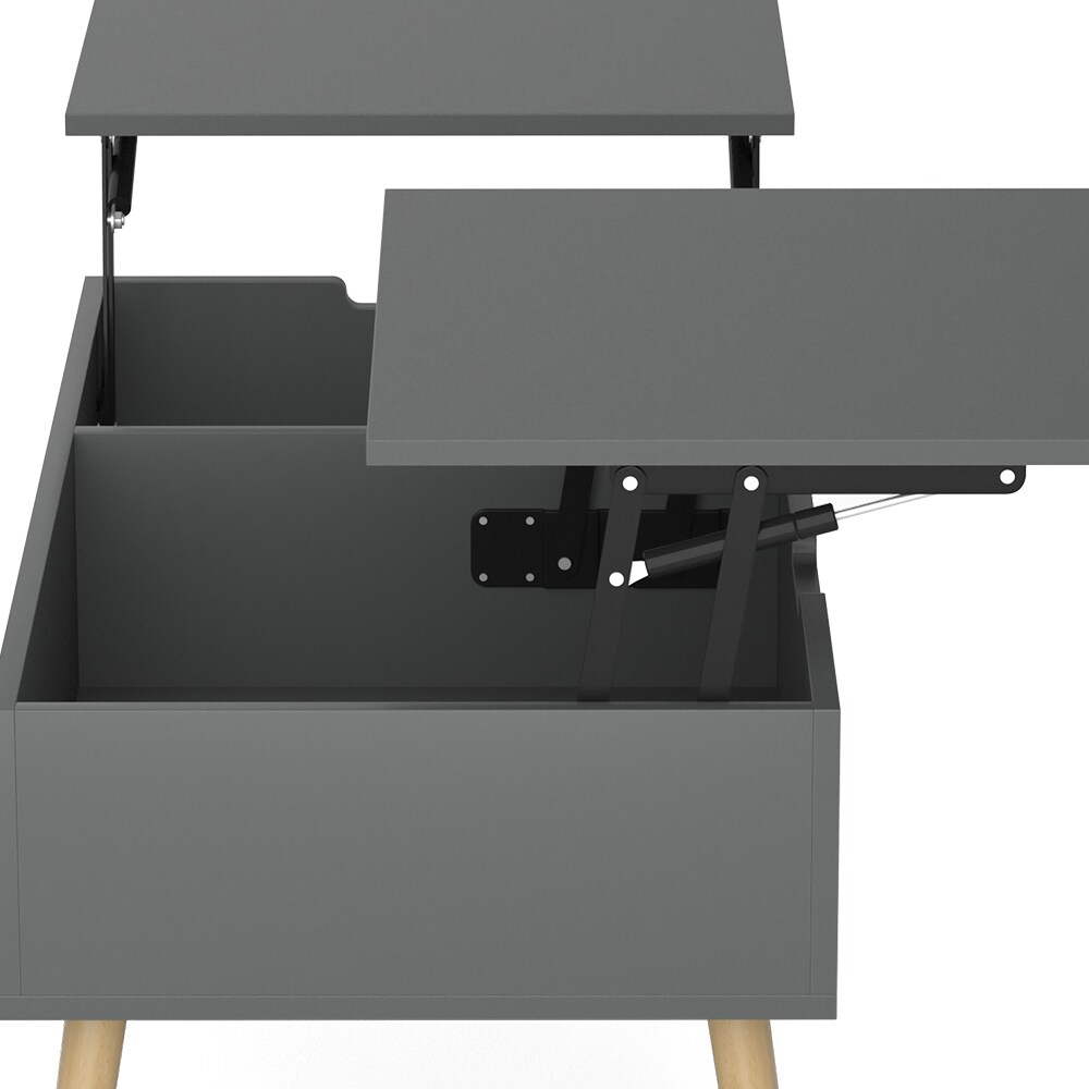 Vicco Couchtisch Riga Anthrazit 100 x 50 cm ausziehbar Wohnzimmer