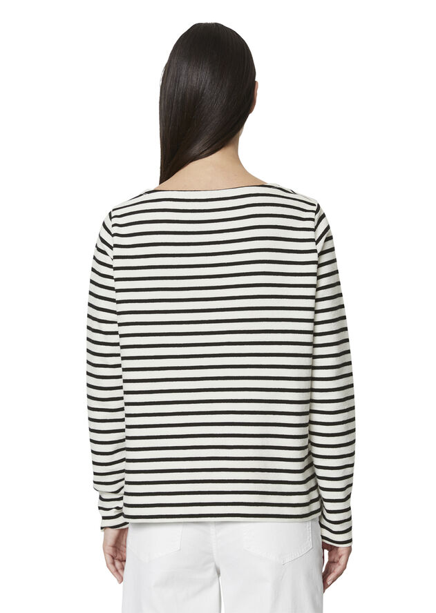 Marc O’Polo T-shirt, long sleeve, boat neck, st Multi